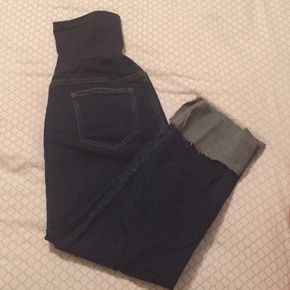 Maternity Cropped Denim — like new